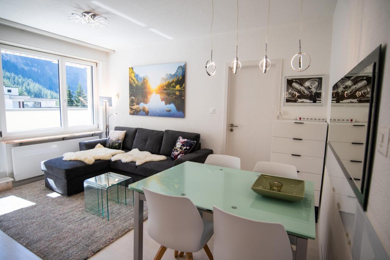 Haus Cristal Appartement Leukerbad Buitenkant foto