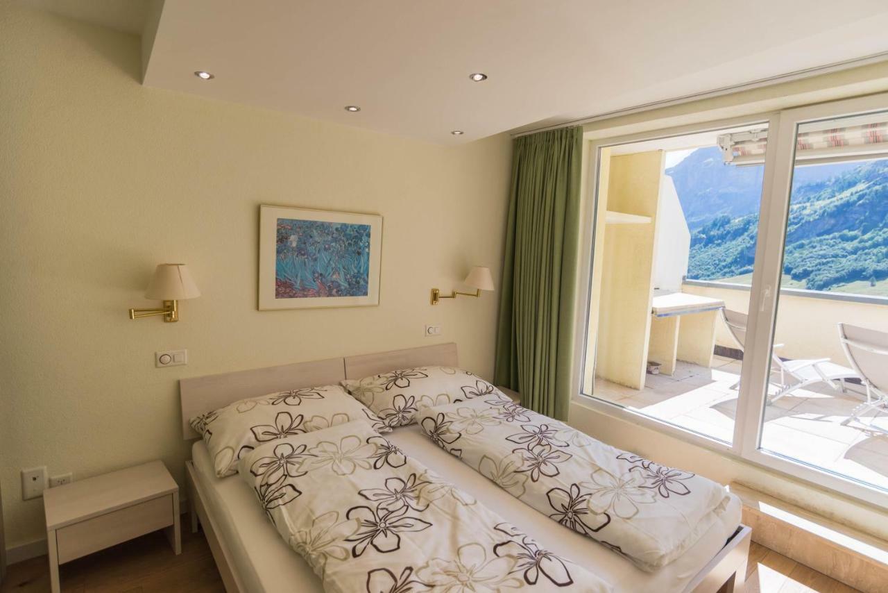 Haus Cristal Appartement Leukerbad Buitenkant foto